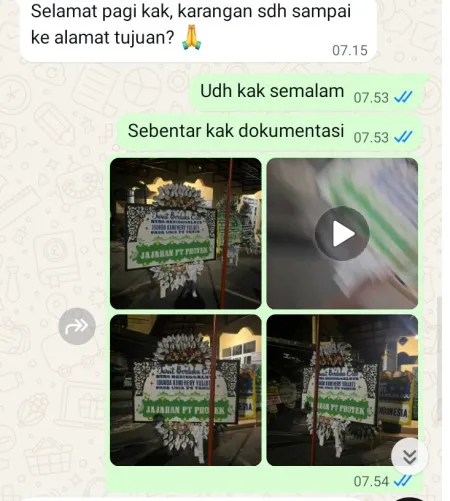 Pengiriman Papan Bunga Selamat Lahat